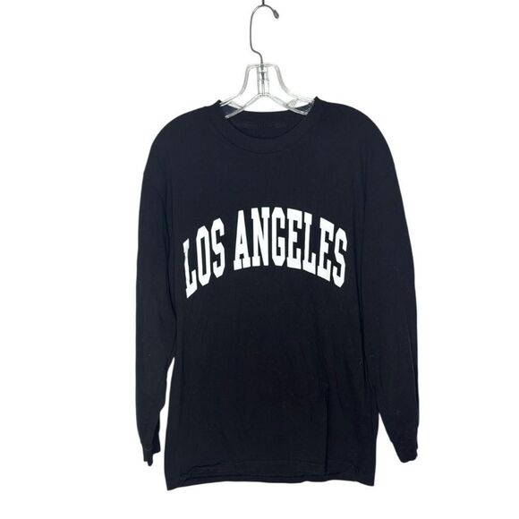 Brandy Melville Black/White Los Angeles Long Sleeve Shirt. Size Small. - Picture 1 of 4
